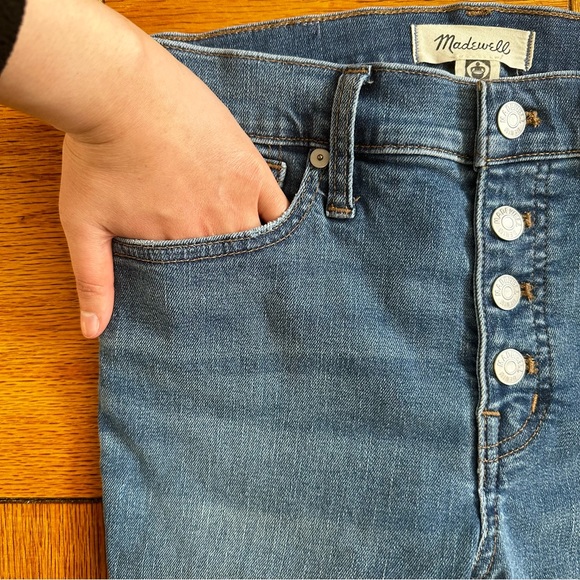 NWOT Madewell Button-front Mid-rise Skinny Jean - Picture 9 of 13